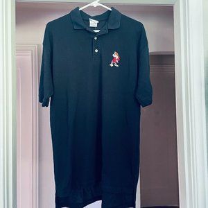 DISNEY STORE Navy blue men's polo style T-Shirt. Size L.